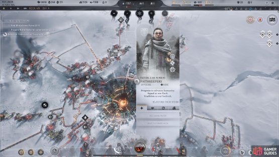 Meanwhile, the Faithkeepers broke from the New Londoners. There are other Factions depending on your choices.