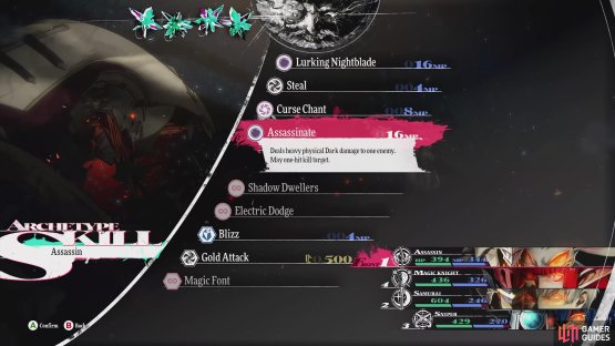 Assassinate is a powerful skill that can one-hit kill an enemy.