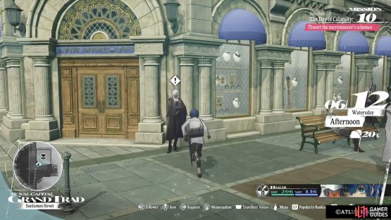 Look in front of the Igniter Shop to find the questgiver.