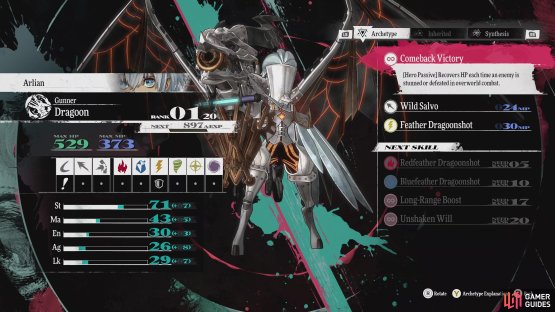 The Dragoon gets access to powerful multi-hit elemental pierce skills.