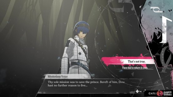 The dialog choices here during the Prince scene can lead to a bad ending.
