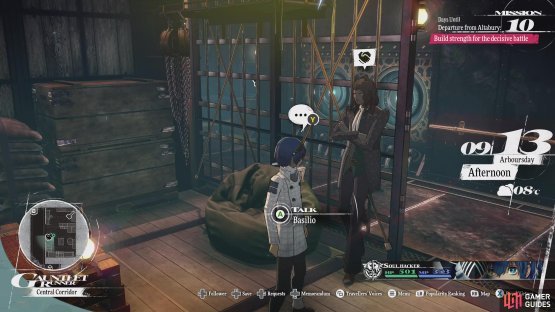 You need to speak with Basilio on the Gauntlet Runner to unlock his Bond.