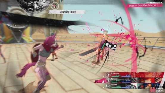 This will force a battle against her which will rank her up after.