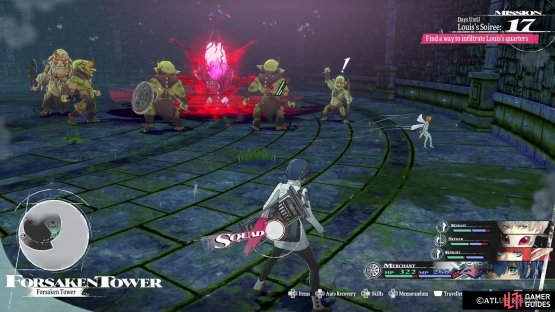 The crystals in this dungeon will spawn some Goborns.