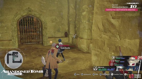 The 11th Gold Beetle can be found in the Abandoned Tomb.
