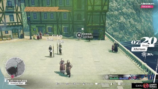 You&rsquo;ll find the 16th Gold Beetle in Arenafront Wharf, to the north.