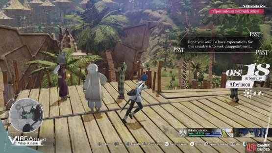 While the 28th Gold Beetle is located behind the giant statue in the middle of the Village.