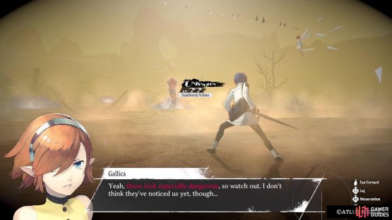 You should listen to Gallica here on the enemies in the very beginning.