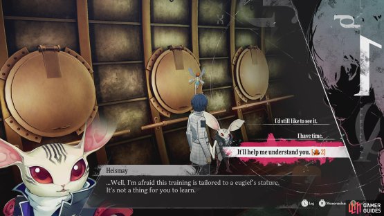 Heismay&rsquo;s Rank 2 event requires you to have Eloquence Rank 2.