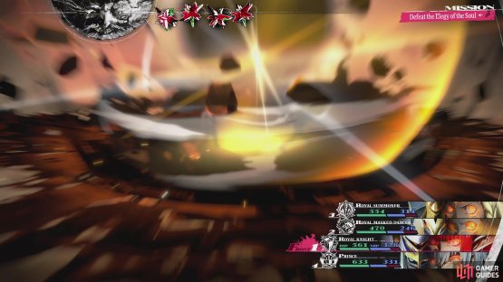 Once Elegy of the Soul gets back to the Prince Archetype when its nearly dead, it will use Armageddon&rsquo;s Final Sire to wipe the party.