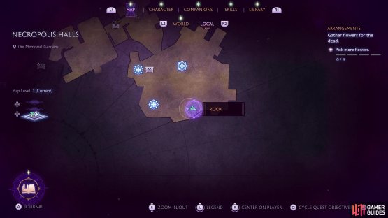 Head to the three marked locations