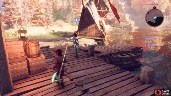 Then make your way to the boat to head to D&rsquo;Meta&rsquo;s Crossing.