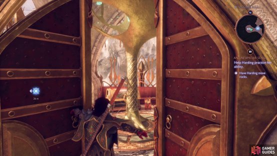Remove the ward at the back of the house to gain access to the first chest.