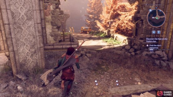 Walk into the rift to have it detonate and create a hole in the wall where the chest is lurking.