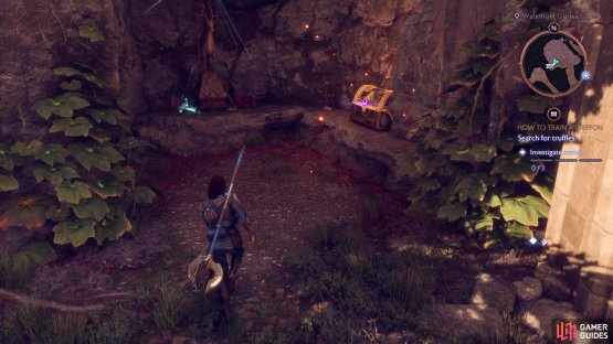 Look in the corner once the quest is over to find the chest and an altar.