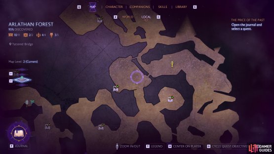 You’ll reach this area in Waterfront Glades at the end of Davrin’s How to Train a Griffon Companion Quest.