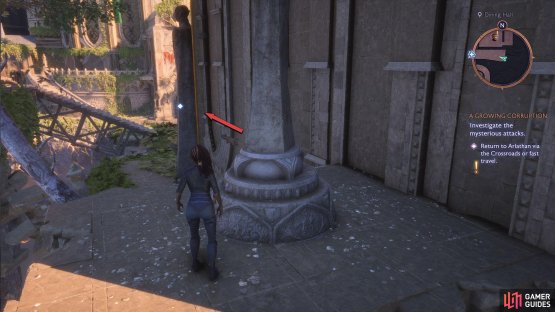You&rsquo;ll find the third statue to the right of the Dining Hall.