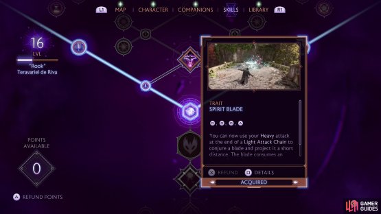 After you get a few levels under your belt you can unlock Spectral Blade,