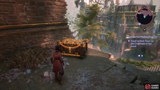 Go up a slope to the southeast from the previous chest to find this chest.