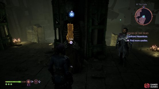 Search for some candles, with which Emmrich will create a way to escape the Fade,