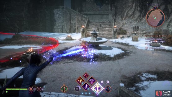 The ranged beam attack is useful for destroying environmental objects, like crystals, blight cysts and containers,