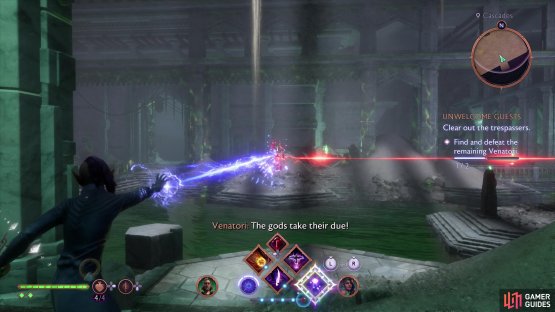 Get to the southern end of the Cascades chamber and destroy a crystal,