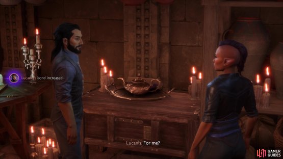 and give them to your companions to boost your bond.