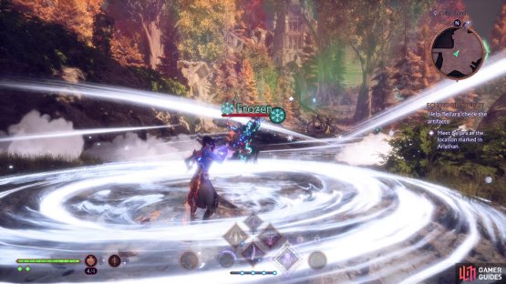 The Crystalize rune, for example, will freeze all nearby foes, much like Frost Nova. All runes share a cooldown.