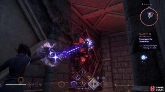 blast some blight to open the way to the depths,