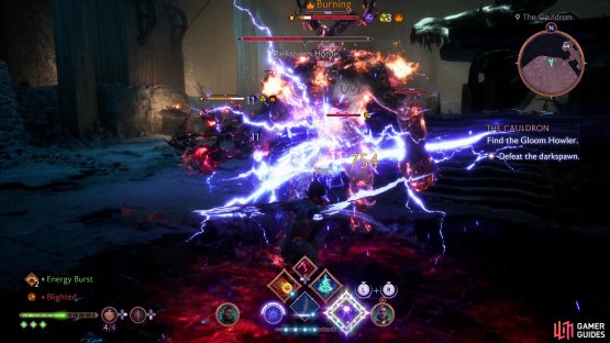 Once all the blight cysts are destroyed you can turn your attention to the darkspawn.