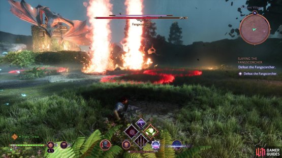 It will also rain down fireballs from the sky.