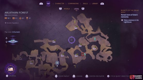 From the Forest Mire&rsquo;s Unique Chest, enter the nearby ruins to the west.