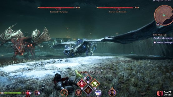 Focus on one dragon at a time, and wait for some assistance when a dragon is at half health.