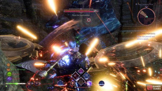 Quyn has the usual Ogre melee combo, Perfect Defense works great here.