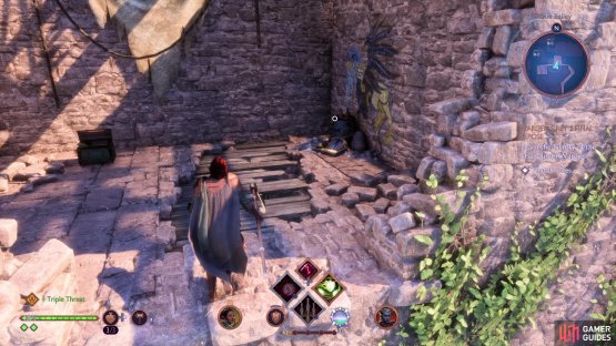 The first note is in the Castle Bailey.