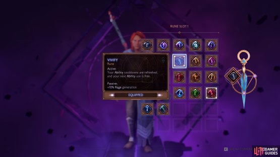 The Vivify Rune provides a great passive of Rage Regeneration.