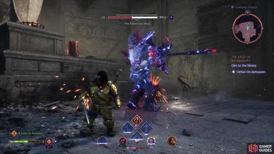 Avoid The Relentless Wall&rsquo;s attacks by keeping your distance 