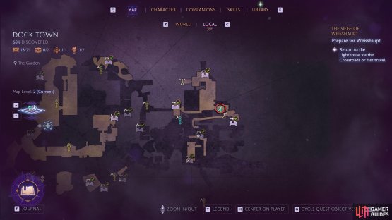 You can find The Garden Tavern by heading east in The Warrens.