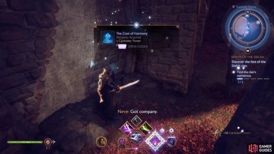 Against the eastern wall, you&rsquo;ll find the Memento.