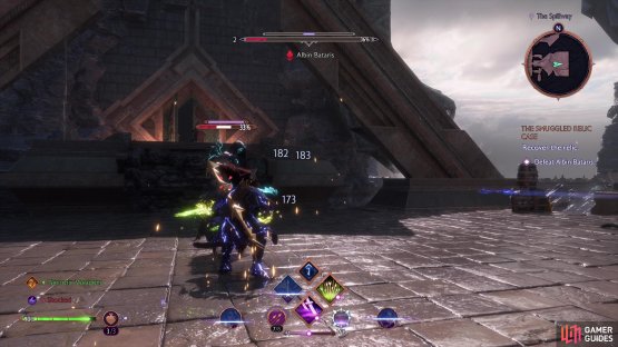 Take out all the smaller enemies first.