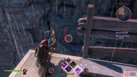 before destroying the crystals to unseal the barrier.