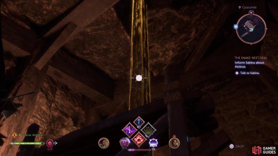 Shoot down the beam