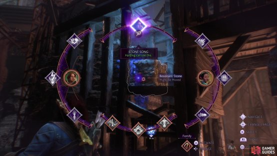 then use Hardings ability to move the stone and take the lift.