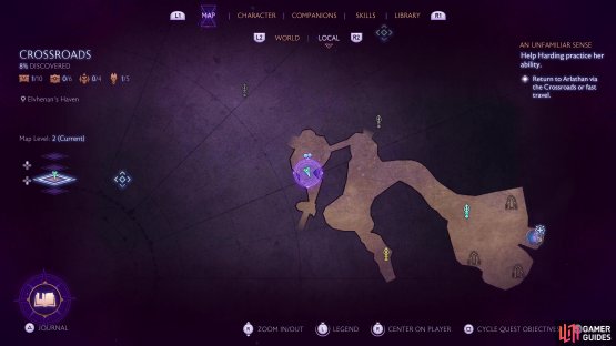 You&rsquo;ll find the Wolf&rsquo;s Call quest here in Elvhenan&rsquo;s Haven.