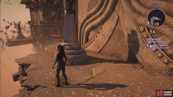 The first statue is behind the Workshop, accessed by walking around the building to the left.
