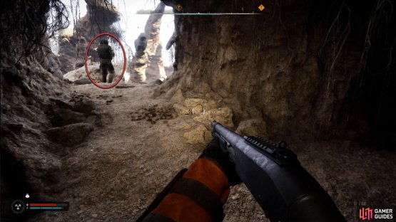 In the far east, you&rsquo;ll find the exit as well as the last member of the Alpha Team.