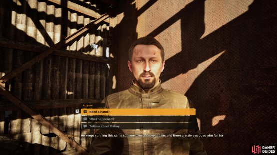 Then speak with Akopyan to begin the follow-up mission.