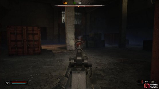 When it runs away, drop, and fire a magazine at it before getting back on the crates. Repeat this.