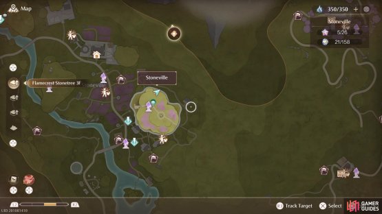 Head northeast from the Village Fork Warp Spire