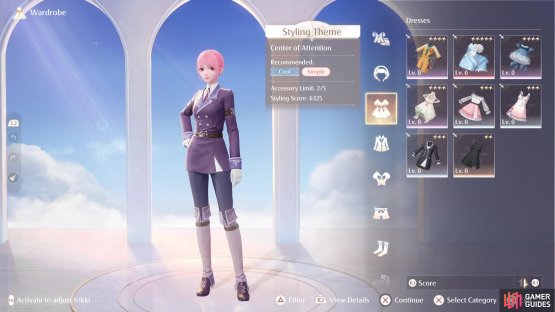 Create an outfit to meet the listed requirements 
